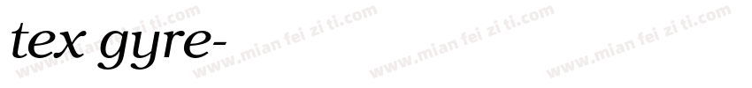 tex gyre字体转换